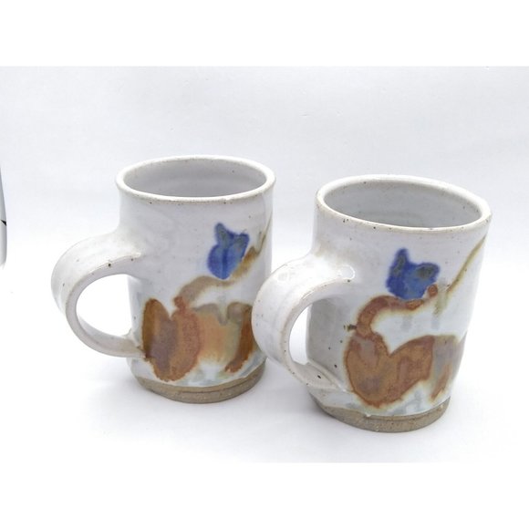 VTG '94 Tomlinson Craft Collection Baltimore Pottery Artisan Signed Mugs 4" - Picture 10 of 12